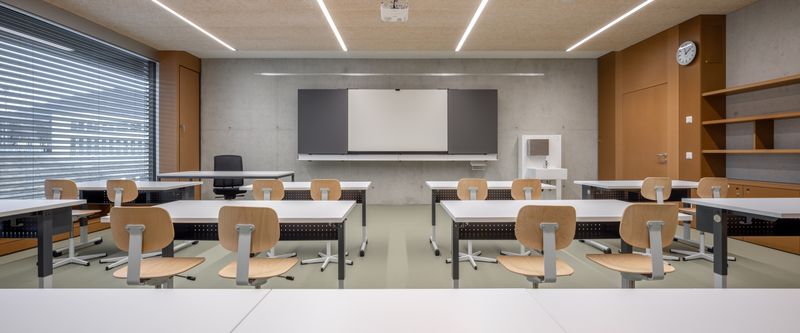 Scuola elementare e parco pubblico a Tesserete – l'aula di classe – Massimo Piccoli